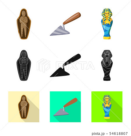 Vector illustration of story and items sign. Collection of story and attributes stock vector Vector illustration of story and items sign. Collection of story and attributes stock vector 54618807