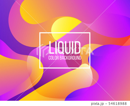 Abstract background with color fluid shapes 54618988