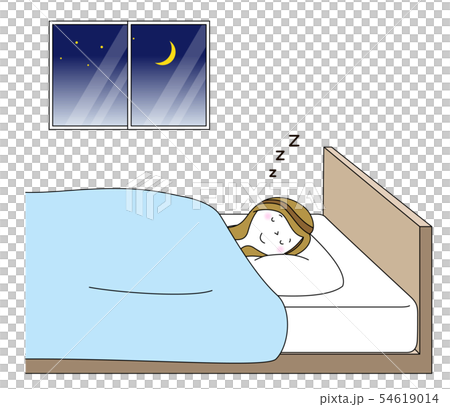 Young woman mom deep sleep 54619014