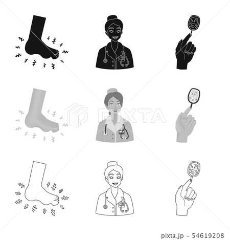 Vector design of diet and treatment symbol. Set of diet and medicine stock vector illustration. Vector design of diet and treatment symbol. Set of diet and medicine stock vector illustration. 54619208