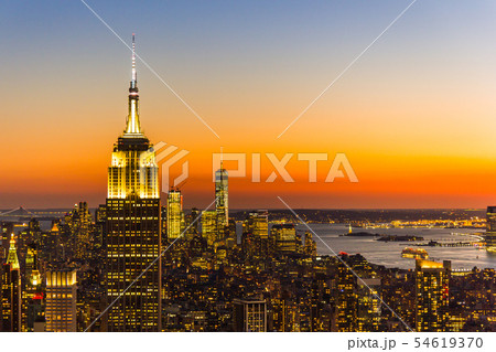 ニューヨークの夕景 ニューヨークの夕景 54619370
