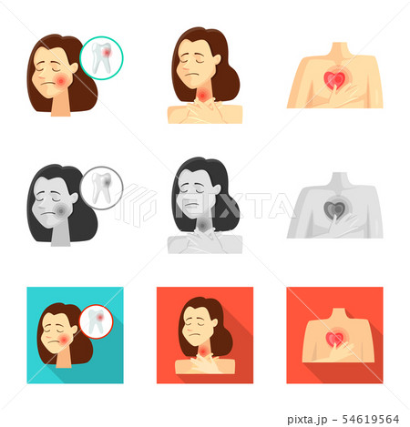 Vector design of hospital and rendering symbol. Collection of hospital and help vector icon for Vector design of hospital and rendering symbol. Collection of hospital and help vector icon for 54619564