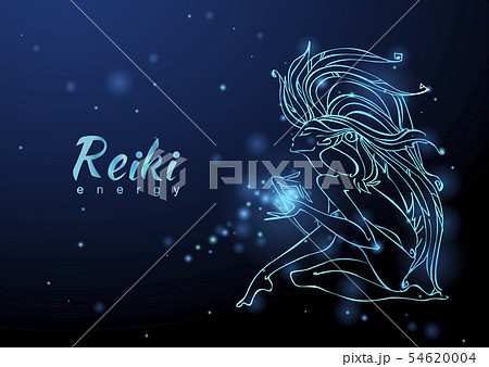 The Reiki Energy. The girl with the flow of The Reiki Energy. The girl with the flow of 54620004