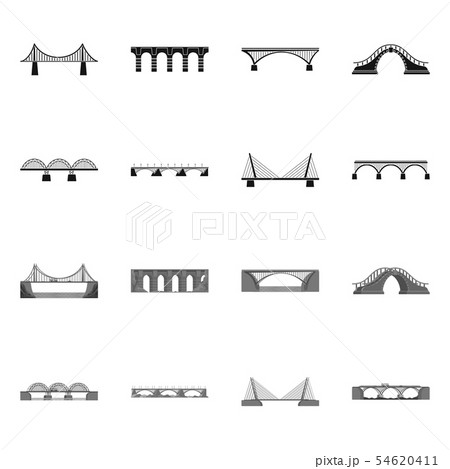 Isolated object of connection and design icon. Collection of connection and side stock vector 54620411