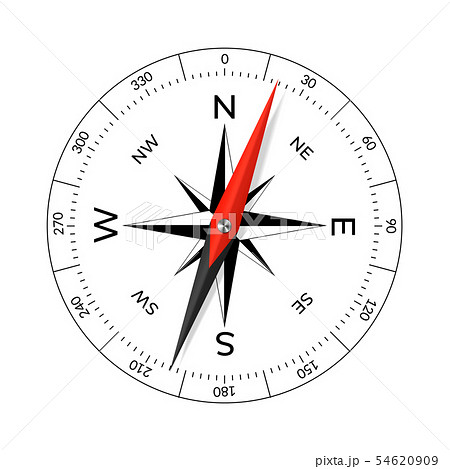 Compass face with wind rose and dial. 54620909