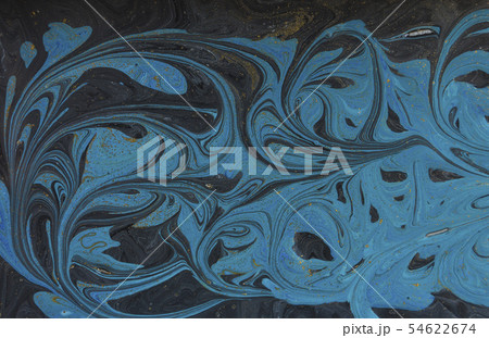 Marble abstract background. Blue marbling artwork texture. Marble abstract background. Blue marbling artwork texture. 54622674