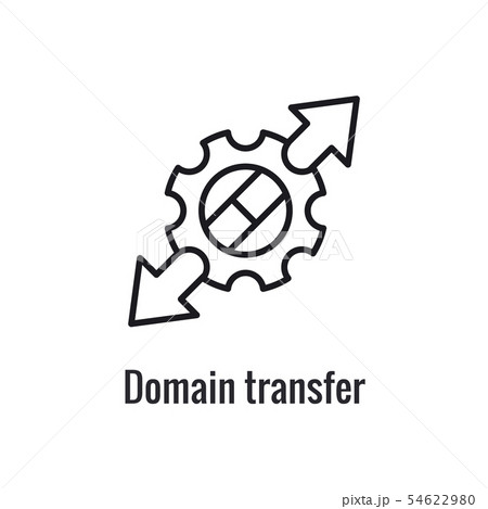 Website Data Transfer Icon with arrow imagery of 54622980