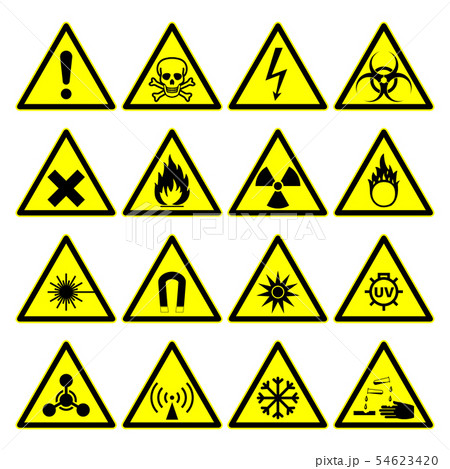 warning hazard signs warning hazard signs 54623420