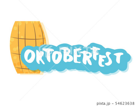 Oktoberfest text composition. Vector illustration. 54623638