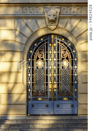Old and imposing metal gate Old and imposing metal gate 54624528