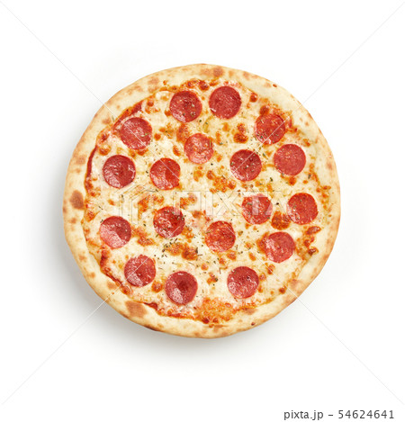 Pepperomi pizza isolated on white background 54624641
