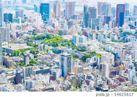 東京の風景 アニメ風のイラスト素材