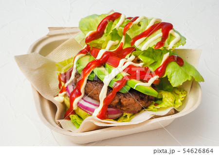 低糖質ハンバーガー low carb diet lettuce buns diet burger 低糖質ハンバーガー low carb diet lettuce buns diet burger 54626864