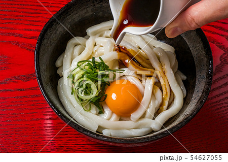 手打ちうどん　Japanese noodle dishes Hand-made thick udon 54627055