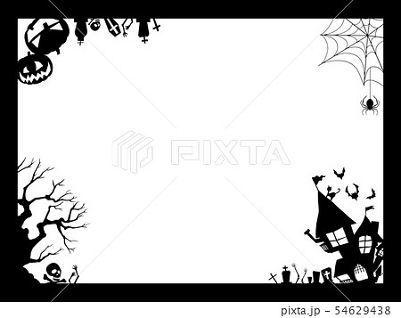 背景 ハロウィン フレームのイラスト素材