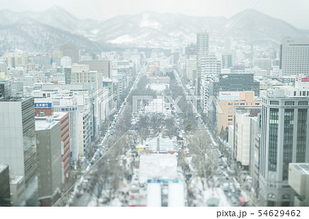 さっぽろテレビ塔からの眺め(雪まつり会場) さっぽろテレビ塔からの眺め(雪まつり会場) 54629462