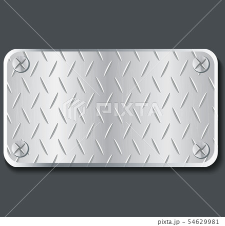 plate metal banner background vector illustration plate metal banner background vector illustration 54629981