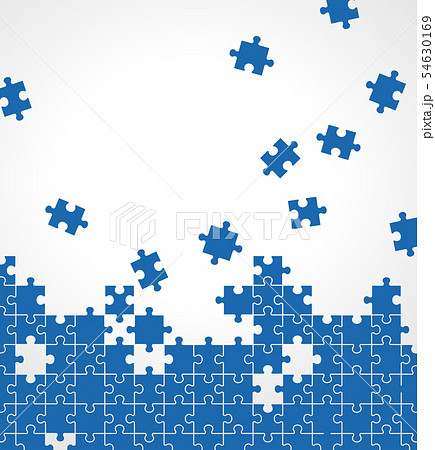 ジグソーパズル 背景素材のイラスト素材