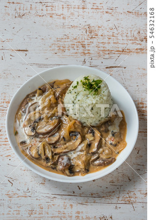 ロシア料理ストロガノフ Russian style stew (stroganoff) ロシア料理ストロガノフ Russian style stew (stroganoff) 54632168