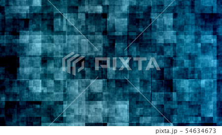 CGアブストラクト　サイケデリックな背景素材　青色 54634673