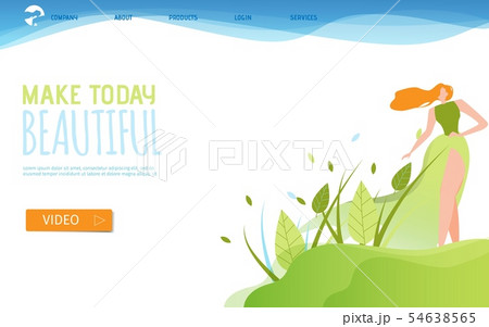 Make Today Beautiful Inspirational Landing Page 54638565