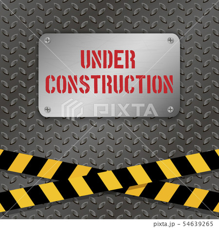 Techno vector illustration. Metallic plate with 54639265