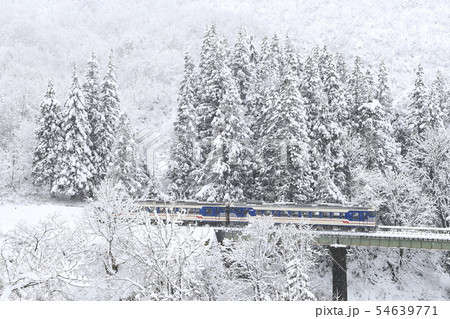 雪景色の只見線 雪景色の只見線 54639771