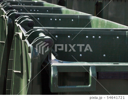 Open empty plastic waste containers Open empty plastic waste containers 54641721