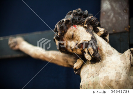 Old traditional wooden crucifix 54641783