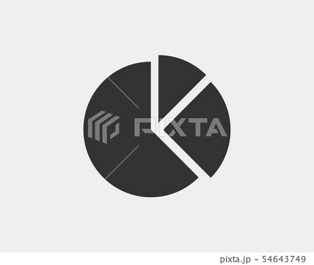 Pie chart icon. Circle diagram vector. Charts 54643749