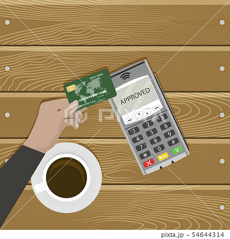 Modern kind pay card without contact Modern kind pay card without contact 54644314