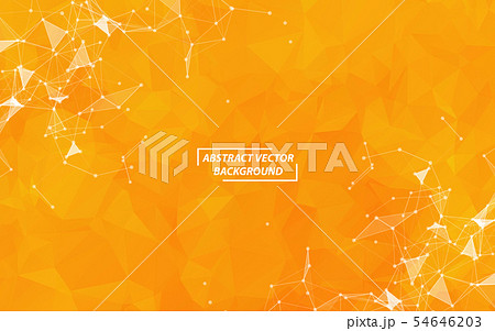 Abstract Orange Polygonal Space Background with 54646203
