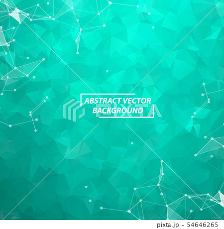 Abstract Green Geometric Polygonal background 54646265