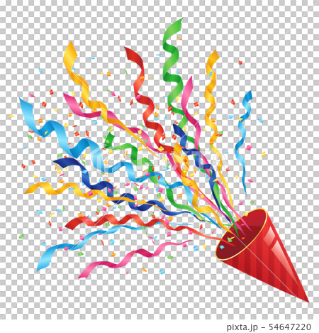 パーティークラッカー_赤_カラフル 54647220