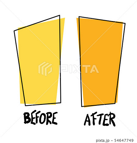 Before and after template. Vector illustration. 54647749