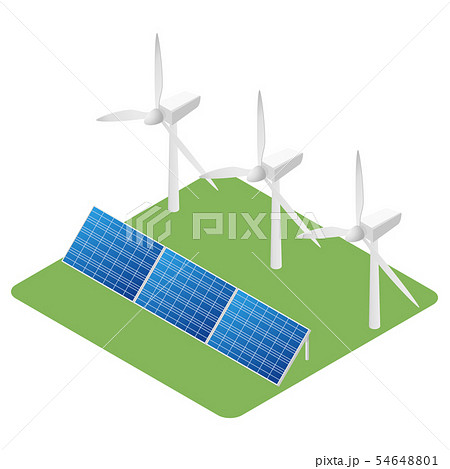 再生可能エネルギーのイラスト素材 54648801 Pixta