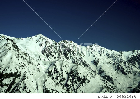 白馬三山。　撮影地：白馬、八方尾根 54651436