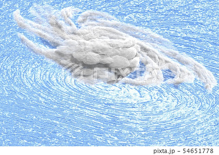 台風イメージのイラスト素材