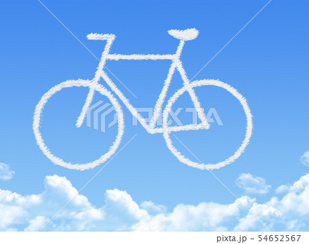 Cloud shaped as Bike ,dream concept Cloud shaped as Bike ,dream concept 54652567