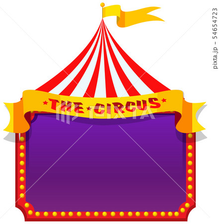 A circus on note template A circus on note template 54654723