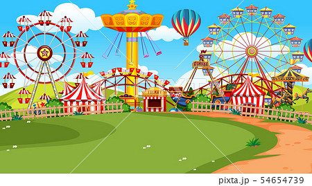 Children Buying Ticket Fun Fair Illustration Stock Vector Royalty Free  345654248  Shutterstock