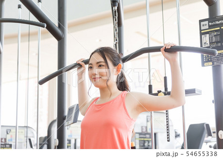 フィットネスジム　スポーツジム　ハイプーリー　ハイプリ　ラットプルダウン 54655338