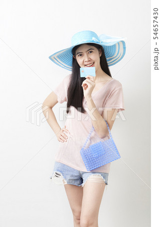 Portrait of asian young beautiful girl 54657430