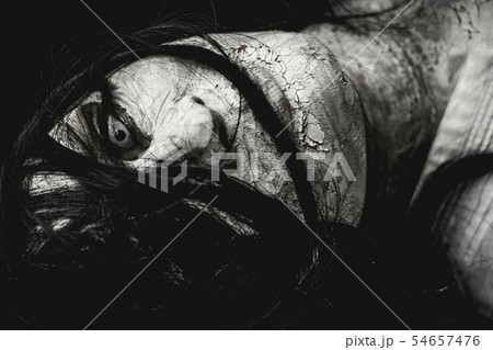 Halloween or horror concept, Women dressed in 54657476