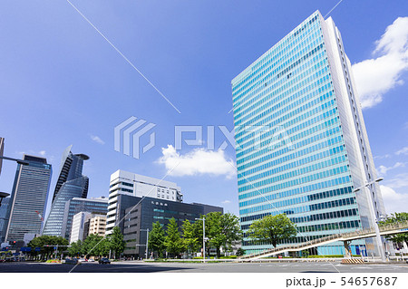 名古屋市中区名駅南　都市風景　下広井町交差点　　住友生命名古屋ビル 54657687