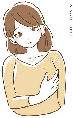 乳がん 胸のしこり イラスト 乳がん 胸のしこり イラスト 54658197