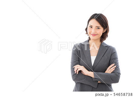 ビジネスウーマン 腕組み ビジネスウーマン 腕組み 54658738