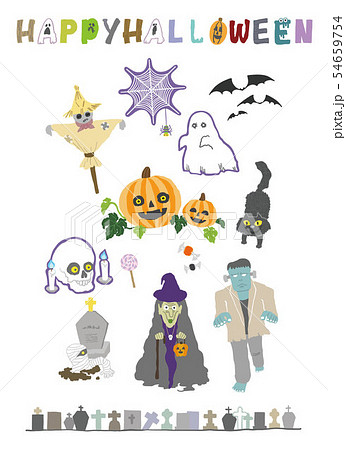 Halloween フチなし 54659754