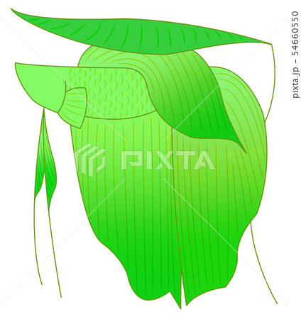 休むベタ 緑 表情なし のイラスト素材