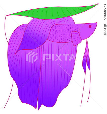 休むベタ 紫 のイラスト素材